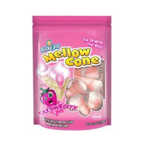 Ricky Joy Mellow Cone Strawberry Marshmallow 3.53oz 9ct